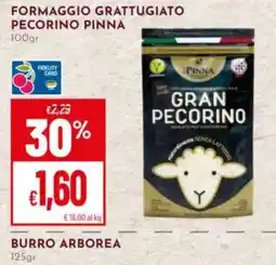 Pan Formaggio grattugiato pecorino pinna offerta