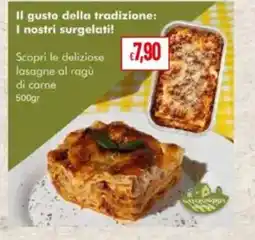 Pan I nostri surgelati lasagne al ragù di carne offerta