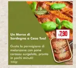 Pan Parmigiana di melanzane con pane carasau surgelata offerta