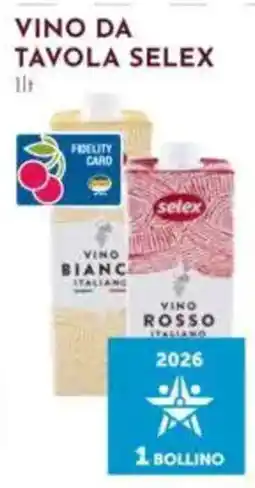 Pan Vino da tavola Selex offerta