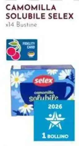Pan Camomilla solubile Selex offerta
