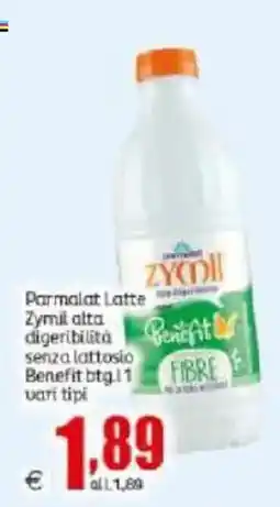 Elite Parmalat Latte Zymil alta digeribilità senza lattosio Benefit btg offerta