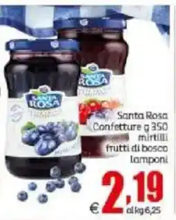 Elite Santa Rosa Confettura mirtilli frutti di bosco lamponi offerta