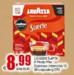 Elite Lavazza Suerte A Modo Mio offerta