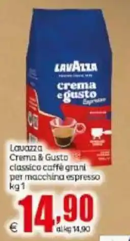 Elite Lavazza Crema & Gusto classico caffè grani offerta