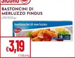 Pan Bastoncini di merluzzo Selex offerta