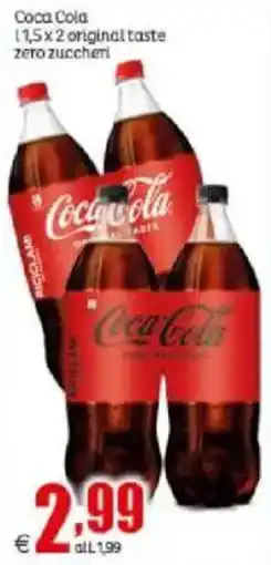 Elite Coca Cola original taste zero zuccheri offerta