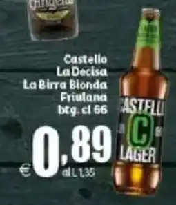 Elite Castello La Decisa La Birra Bionda Friulana offerta