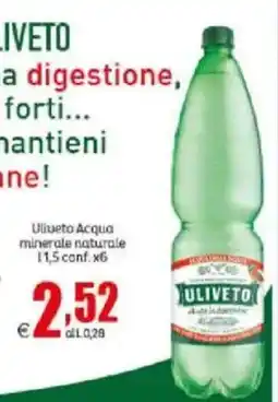 Elite Uliveto Acqua minerale naturale offerta