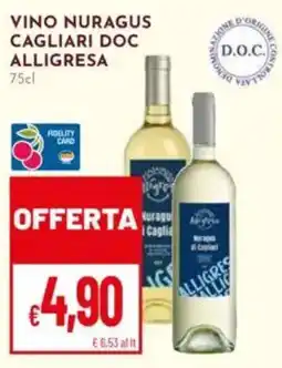 Pan Vino Nuragus Cagliari DOC Alligresa offerta