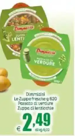 Elite Dimmidisi Passato di verdure Zuppa di lenticchie offerta