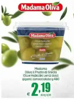 Elite Madama Oliva Olive Halkidiki verdi dolci giganti denocciolate offerta