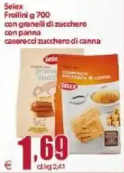 Elite Selex Frollini g 700 con granelli di zucchero con panna casereccia zucchero di canna offerta