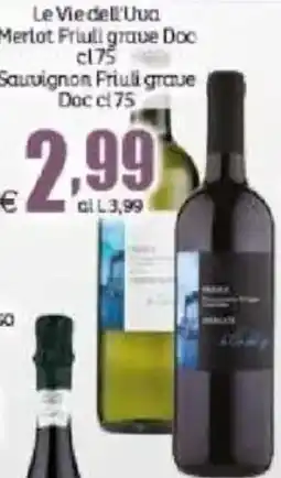 Elite Le Vie dell'Uva Merlot Friuli Grave Doc offerta