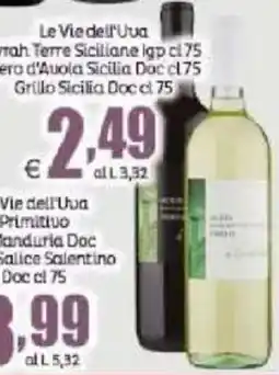 Elite Le Vie dell'Uva Grillo Sicilia Doc offerta