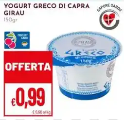 Pan Yogurt greco di capra Girau offerta
