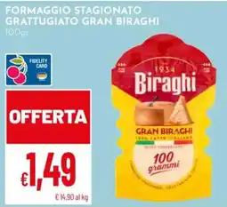 Pan Formaggio stagionato grattugiato Gran Biraghi offerta