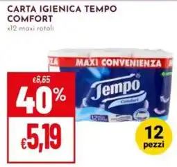 Pan Carta igienica Tempo Comfort offerta