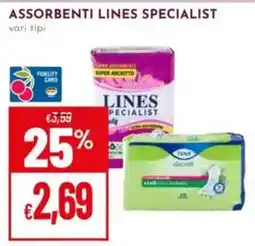 Pan Assorbenti lines specialist offerta
