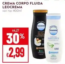Pan Crema corpo fluida Leocrema offerta