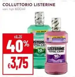 Pan Colluttorio Listerine offerta