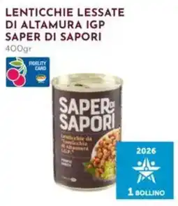 Pan Lenticchie lessate di Altamura IGP Saper di Sapori offerta