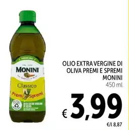 Spazio Conad Olio extra vergine di oliva premi e spremi Monini offerta