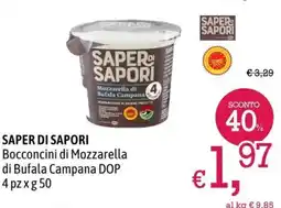 A&O Saper di Sapori Bocconcini di Mozzarella di Bufala Campana DOP offerta