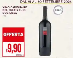Pan Vino Carignano del Sulcis Buio offerta