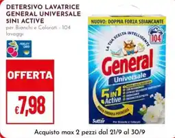 Pan Detersivo lavatrice General Universale 5in1 Active offerta