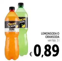 Spazio Conad Lemonsoda o oransoda offerta