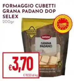Pan Formaggio cubetti grana padano dop selex offerta