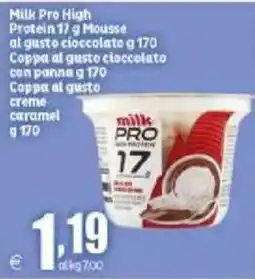 Elite Milk Pro High Protein Mousse al gusto cioccolato offerta