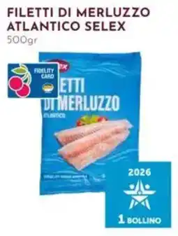 Pan Filetti di merluzzo atlantico Selex offerta