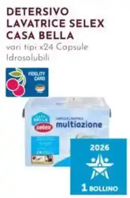 Pan Detersivo lavatrice Selex Casa Bella offerta