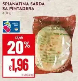 Pan Spianatina sarda sa pintadera offerta