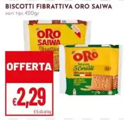 Pan Biscotti fibrattiva oro saiwa offerta