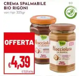 Pan Crema spalmabile bio Rigoni offerta