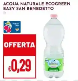 Pan Acqua naturale ecogreen easy san benedetto offerta