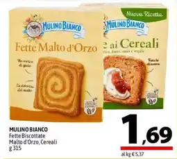 A&O Mulino Bianco Fette Biscottate Malto d'Orzo, Cereali offerta