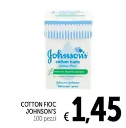 Spazio Conad Cotton fioc Johnson's offerta