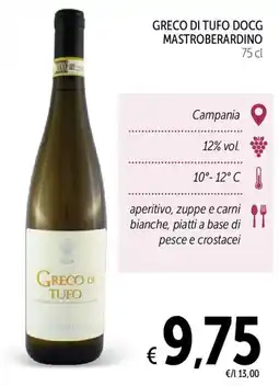 Spazio Conad Greco di Tufo Mastroberardino offerta