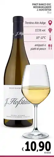 Spazio Conad Pinot Bianco J. Hofstätter offerta