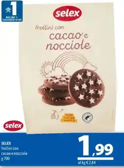 A&O selex frollini con cacao e nocciole offerta