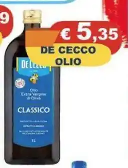Magazzini del Risparmio De Cecco olio offerta