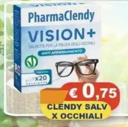 Magazzini del Risparmio PharmaClendy Vision+ salviette per la pulizia degli occhiali offerta