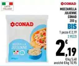 Conad Superstore Mozzarella julienne Conad offerta