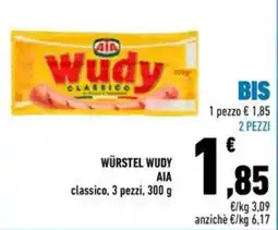 Conad Superstore Würstel Wudy AIA classico offerta