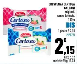 Conad Superstore Certosa Galbani senza lattosio offerta