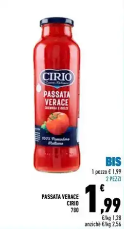 Conad Superstore Passata verace Cirio offerta